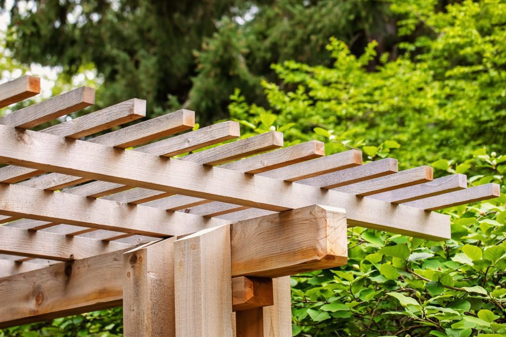 wooden pergola